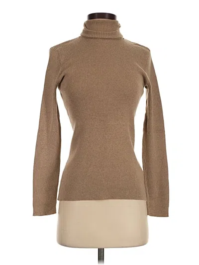 Pre-owned Eddie Bauer Turtleneck Sweater In Tan