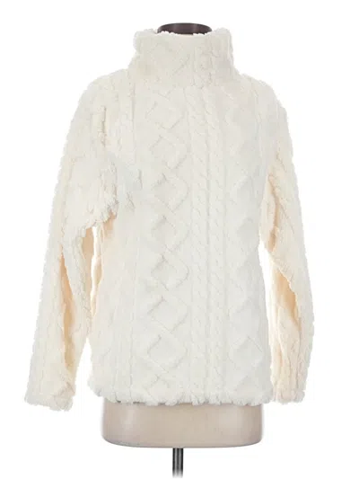 Pre-owned Eddie Bauer Turtleneck Sweater In White