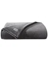 Eddie Bauer Ultra Soft Plush Solid Ultra Soft Plush Flannel-blanket In Grey