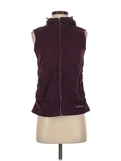 Pre-owned Eddie Bauer Vest In Burgundy