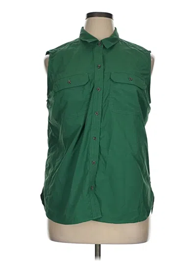 Pre-owned Eddie Bauer Vest In Green