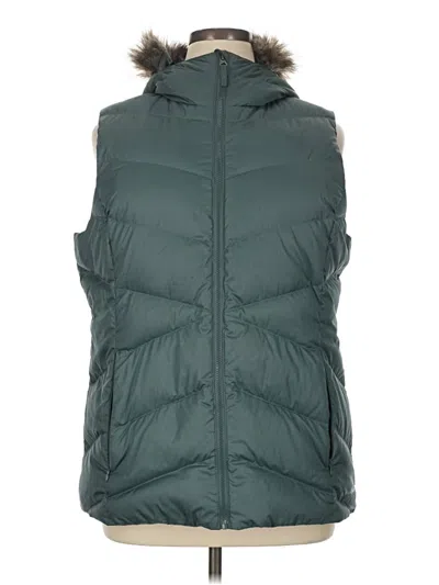 Pre-owned Eddie Bauer Vest In Green