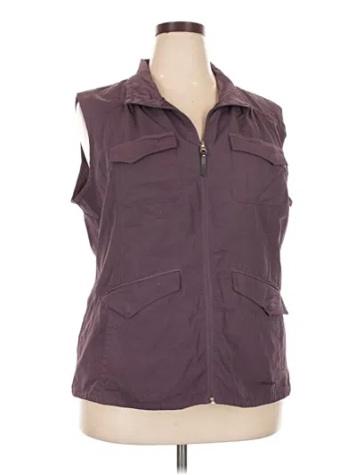 Pre-owned Eddie Bauer Vest In Purple