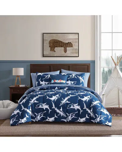 Eddie Bauer Vinny And Shark Friends Comforter Set In Blue