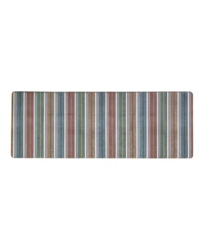 Eddie Bauer Vintage Stripes Non-slip Kitchen Mat, 17.5" X 48" In Multi