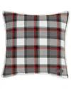 Eddie Bauer Wallace Plaid Cinder Square Pillow