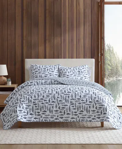 Eddie Bauer Wes Fish Cotton Reversible 2-pc. Quilt Set, Twin