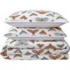 Eddie Bauer 136 Thread Count Wilford Butterfly Reversible Quilt Set In Natural