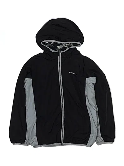 Pre-owned Eddie Bauer Kids' Windbreaker Jacket In Black