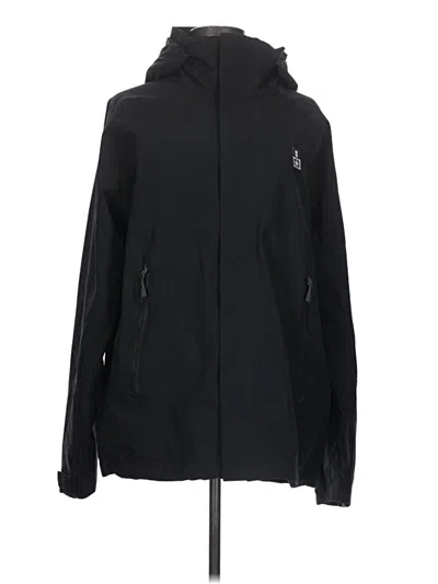Pre-owned Eddie Bauer Windbreaker Jacket In Black