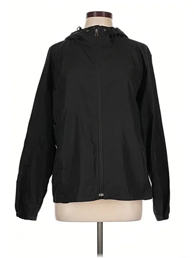 Pre-owned Eddie Bauer Windbreaker Jacket In Black