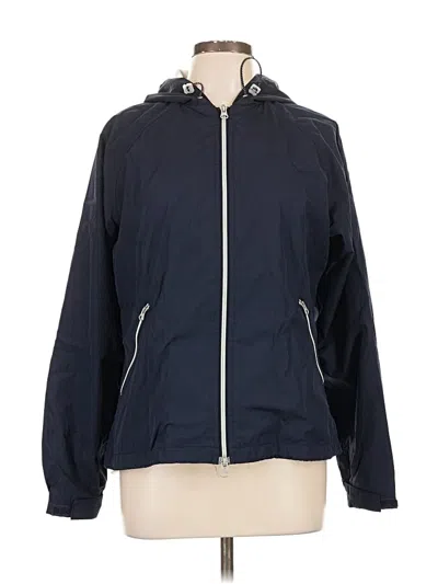 Pre-owned Eddie Bauer Windbreaker Jacket In Blue