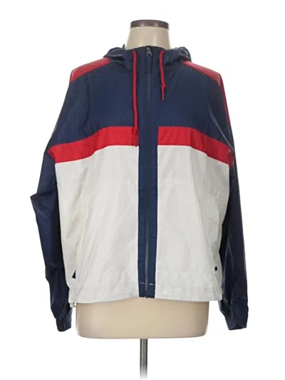 Pre-owned Eddie Bauer Windbreaker Jacket In Blue