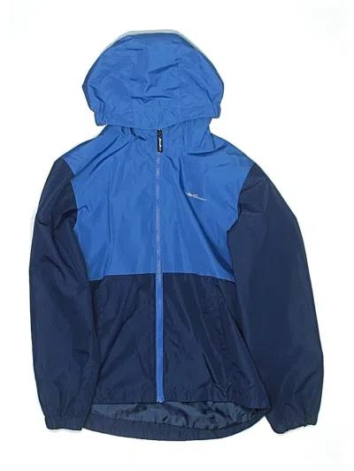 Pre-owned Eddie Bauer Kids' Windbreaker Jacket In Blue