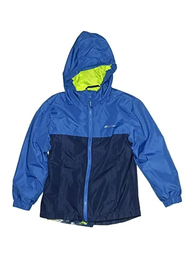Pre-owned Eddie Bauer Kids' Windbreaker Jacket In Blue