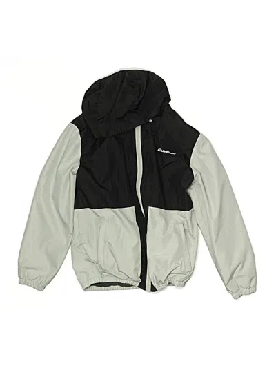 Pre-owned Eddie Bauer Kids' Windbreaker Jacket In Gray