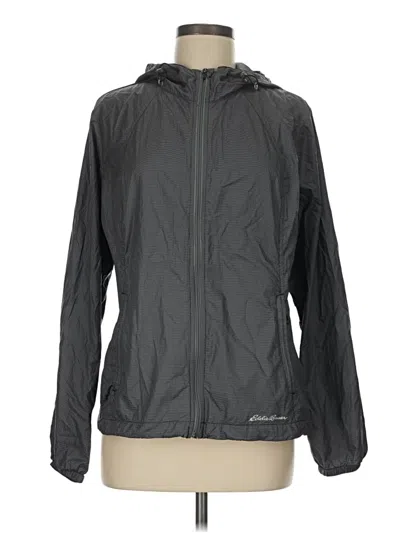 Pre-owned Eddie Bauer Windbreaker Jacket In Gray
