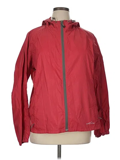 Pre-owned Eddie Bauer Windbreaker Jacket In Red