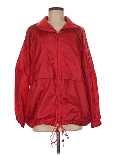 Pre-owned Eddie Bauer Windbreaker Jacket In Red