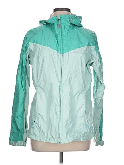 Pre-owned Eddie Bauer Windbreaker Jacket In Teal