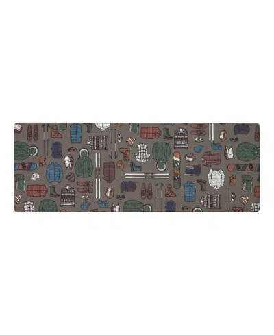 Eddie Bauer Winter Sportswear Non-slip Kitchen Mat, 17.5" X 48" In Multi