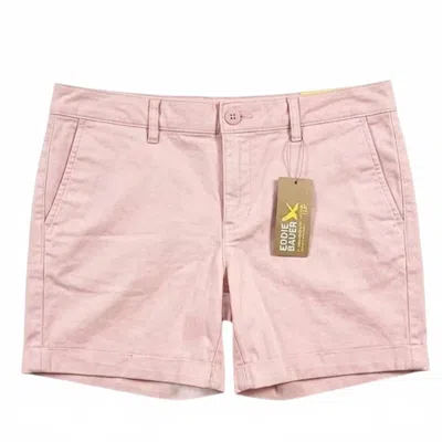 Eddie Bauer Women's Boyfriend Mid Rise Willit Stretch Cotton Shorts In Pink
