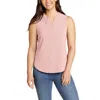 EDDIE BAUER WOMEN'S ESCAPELITE SLEEVELESS SPLIT-NECK SHIRT