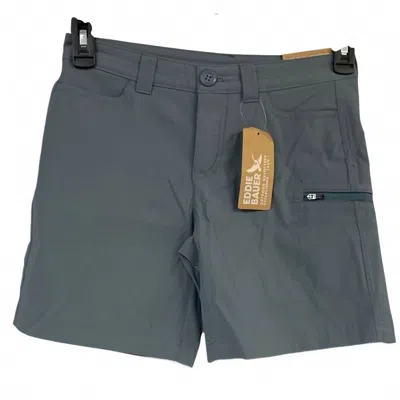 Eddie Bauer Women's Graphite Upf 50+ Rainier Hiking Shorts With Pockets In Blue In Gray