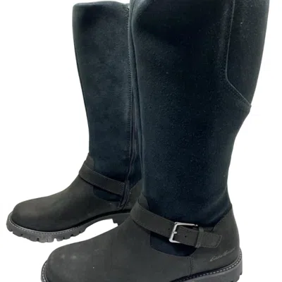 Eddie Bauer Women's Magnolia Side-zip Buckle Ankle Boots In Black