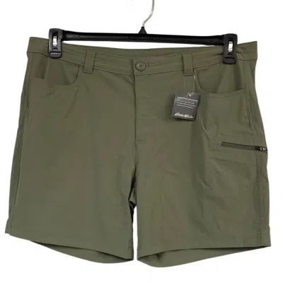Eddie Bauer Women's Rainier Upf 50+ Sprig Outdoor Hiking Shorts With Pockets In Sage/sprig Green