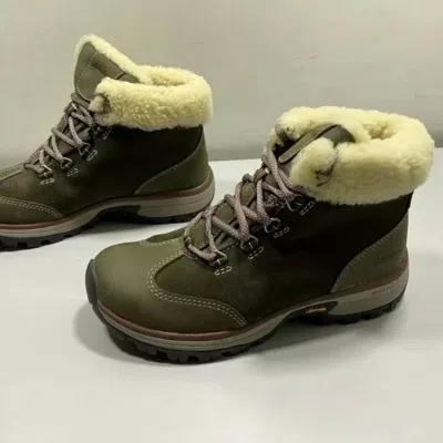 Eddie Bauer Women's Rainier Waterproof Ankle Leather Mid Boots In Green