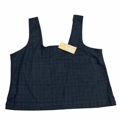 Eddie Bauer Women's Sleeveless Suns Up Cotton Blend Gauze Tank Top In Black In Multi