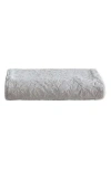 Eddie Bauer Woodblock Floral Ultra Soft Plush Fleece Reversible Throw Blanket In Grey