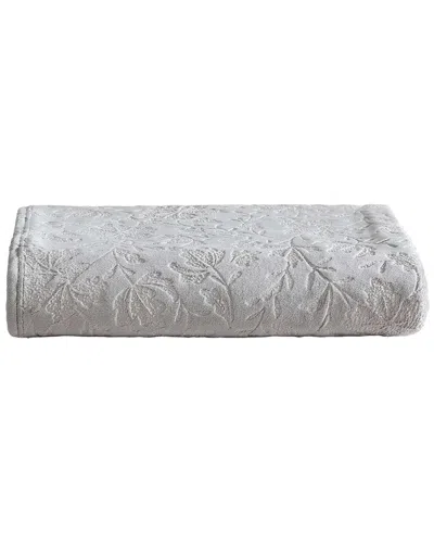 EDDIE BAUER EDDIE BAUER WOODBLOCK FLORAL ULTRA SOFT PLUSH FLEECE REVERSIBLE THROW BLANKET