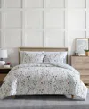 Eddie Bauer Woodland Forest Reversible 3 Piece Comforter Set, Full/queen In White,grey,rose Pink