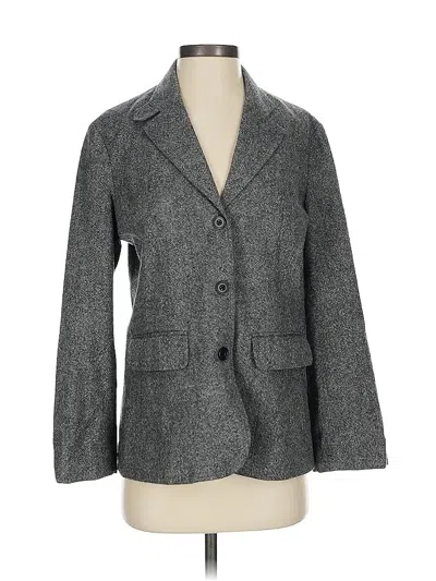 Pre-owned Eddie Bauer Wool Blazer Jacket In Gray