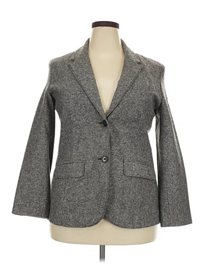 Pre-owned Eddie Bauer Wool Blazer Jacket In Gray