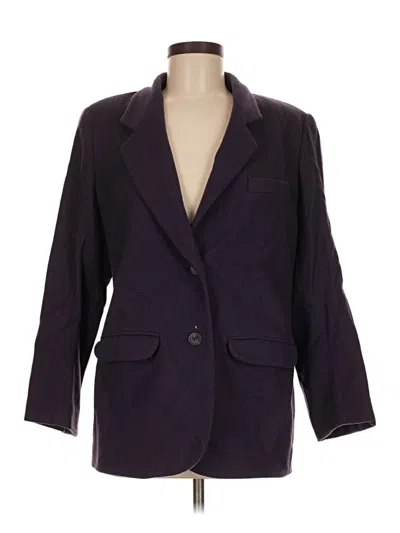 Pre-owned Eddie Bauer Wool Blazer Jacket In Purple