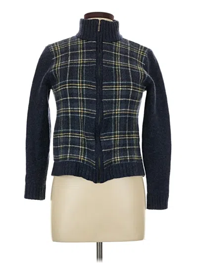 Pre-owned Eddie Bauer Wool Coat In Blue