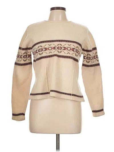 Pre-owned Eddie Bauer Wool Pullover Sweater In Brown