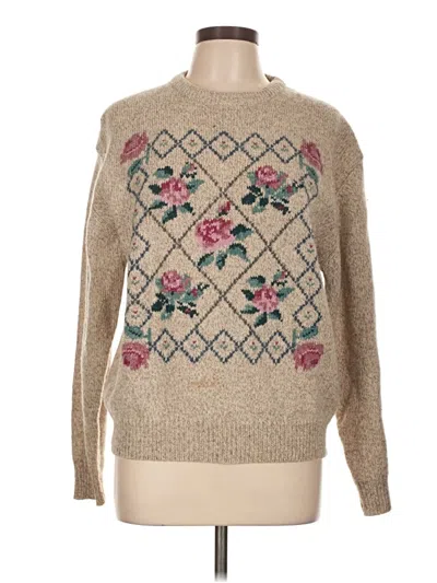 Pre-owned Eddie Bauer Wool Pullover Sweater In Brown