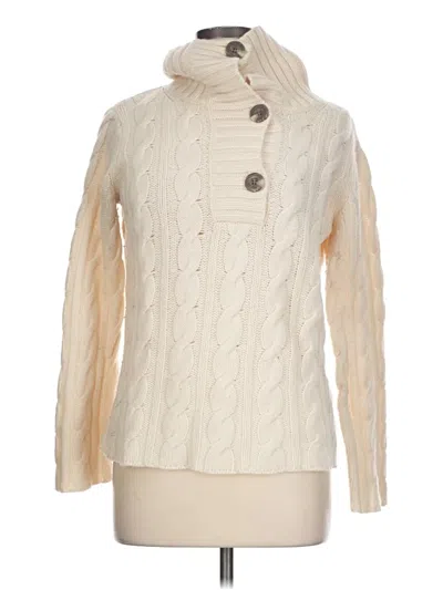 Pre-owned Eddie Bauer Wool Pullover Sweater In Ivory