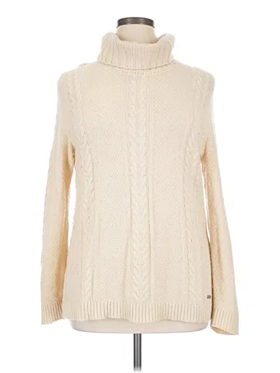 Pre-owned Eddie Bauer Wool Pullover Sweater In Ivory