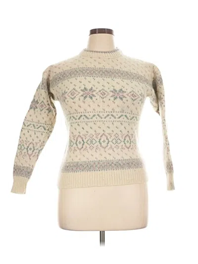 Pre-owned Eddie Bauer Wool Pullover Sweater In Tan