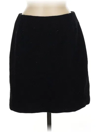 Pre-owned Eddie Bauer Wool Skirt In Black