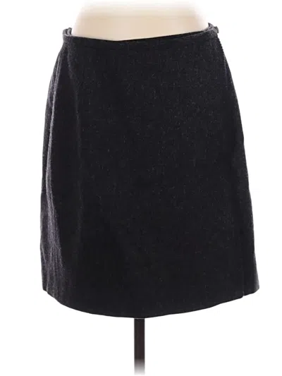 Pre-owned Eddie Bauer Wool Skirt In Black