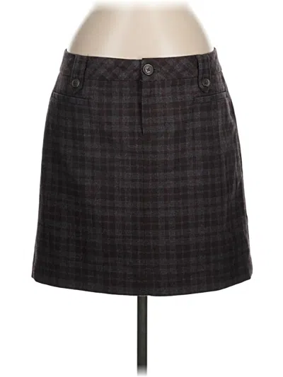 Pre-owned Eddie Bauer Wool Skirt In Black
