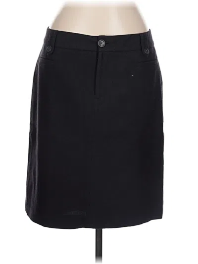 Pre-owned Eddie Bauer Wool Skirt In Black