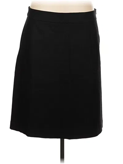 Pre-owned Eddie Bauer Wool Skirt In Black