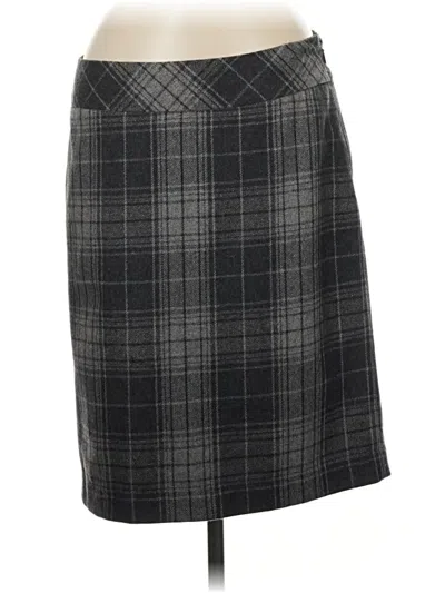 Pre-owned Eddie Bauer Wool Skirt In Gray